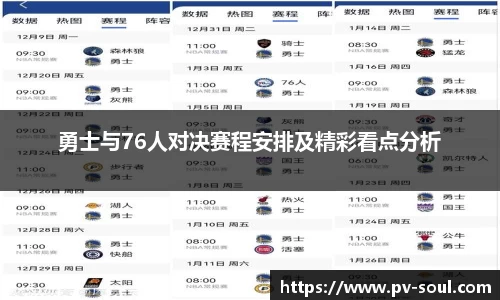 勇士与76人对决赛程安排及精彩看点分析